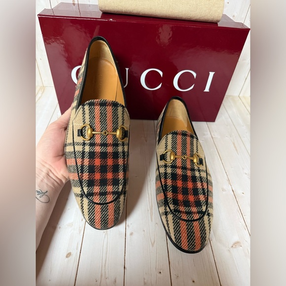 Gucci Jordaan Tartan Jordaan Wool Loafer - Picture 8 of 14
